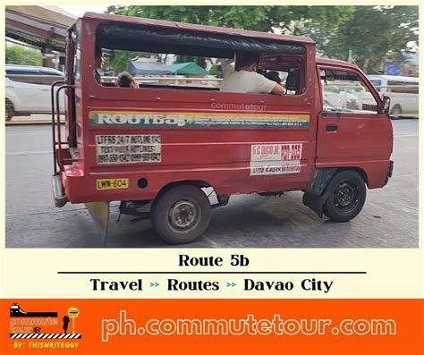 list of jeepney routes in davao city|Route 5b Multicab, Jeep Route Map .